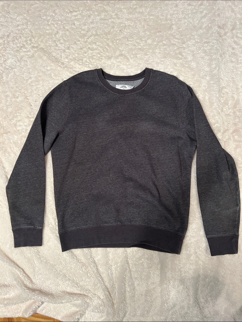 Urban Heritage Men's Charcoal Crewneck Sweater